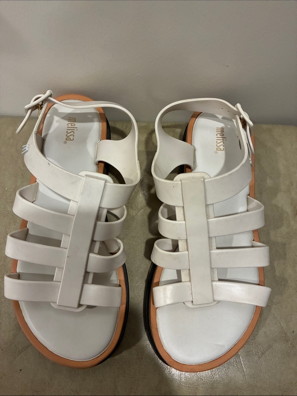 Melissa White Multi-Strap Women's Sandals